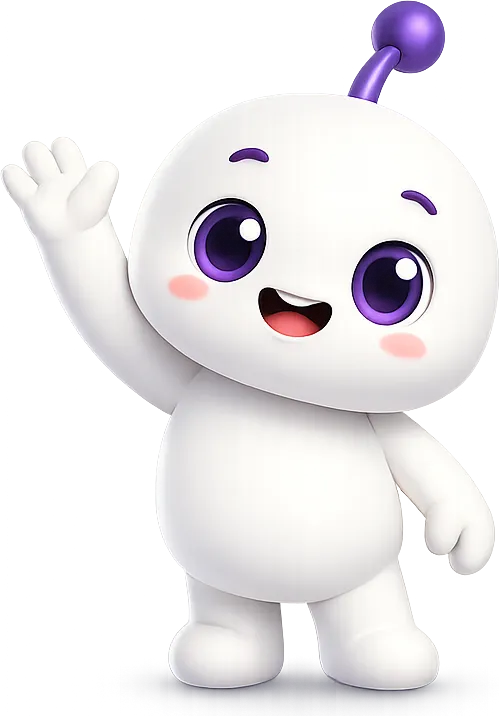 Nuno, the WonderWatch mascot, waving hello